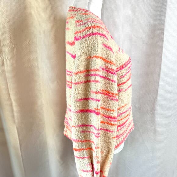 Pilcro Anthropologie Wool Blend Crew Neck Balloon Sleeve Sz M Sweater Italy EUC - Picture 6 of 11